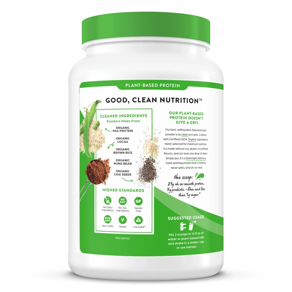 Organic Protein™ Plant Based Protein Powder - Creamy Chocolate Fudge