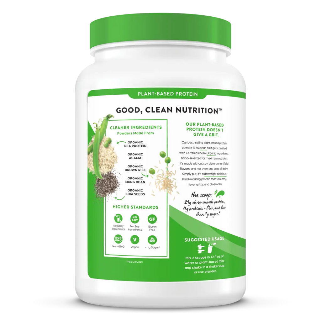 Organic Protein™ Plant Based Protein Powder - Vanilla Bean