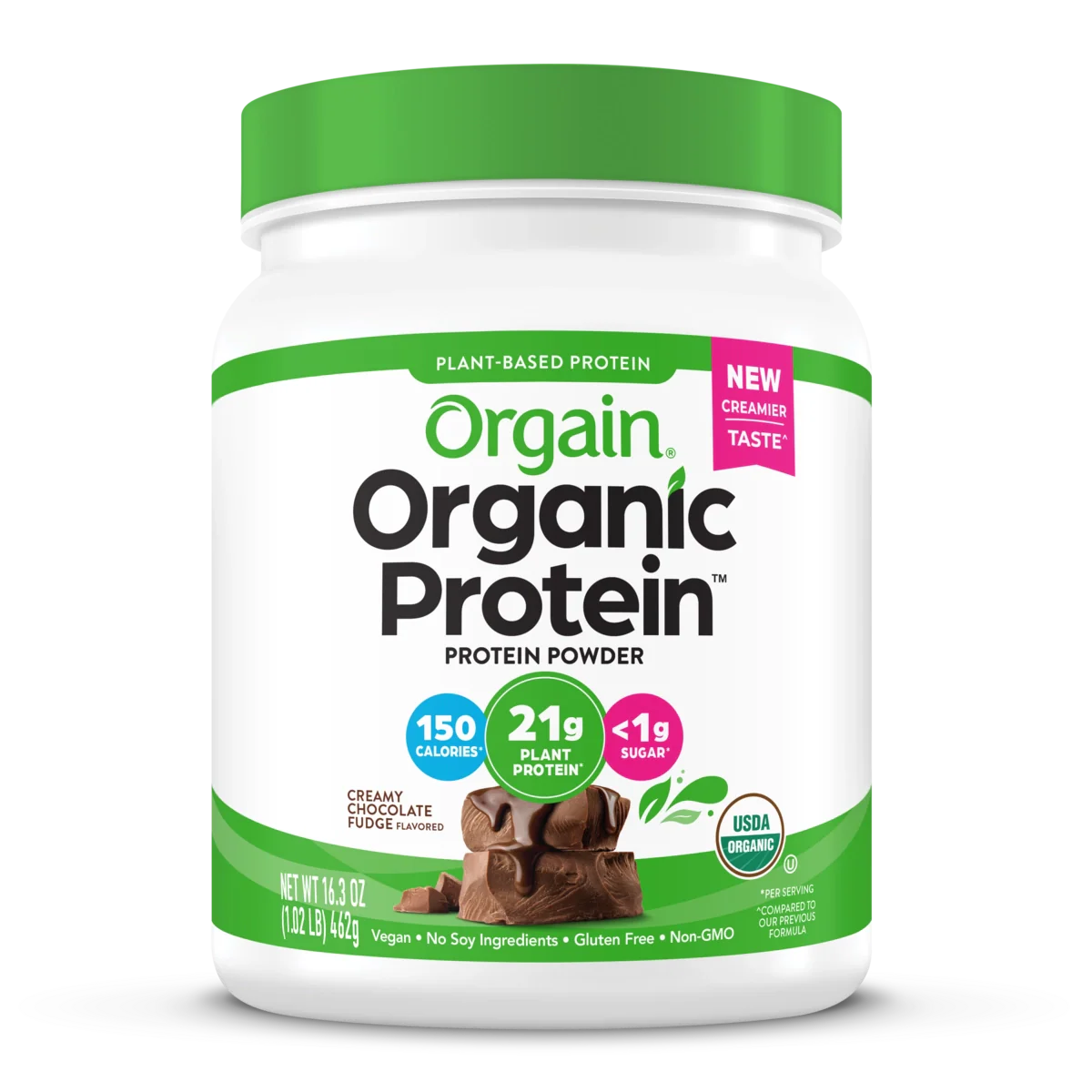 Organic Protein™ Plant Based Protein Powder - Creamy Chocolate Fudge
