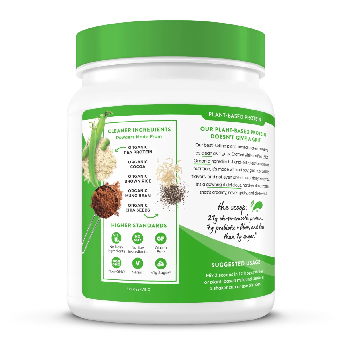 Organic Protein™ Plant Based Protein Powder - Creamy Chocolate Fudge