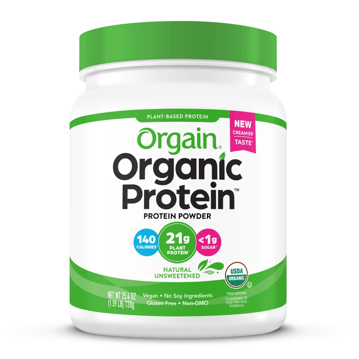 Organic Protein™ Plant Based Protein Powder - Natural Unsweetened