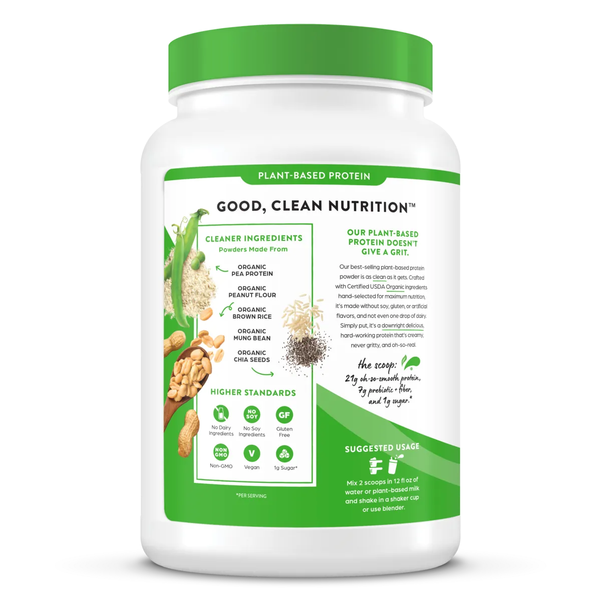 Organic Protein™ Plant Based Protein Powder - Peanut Butter