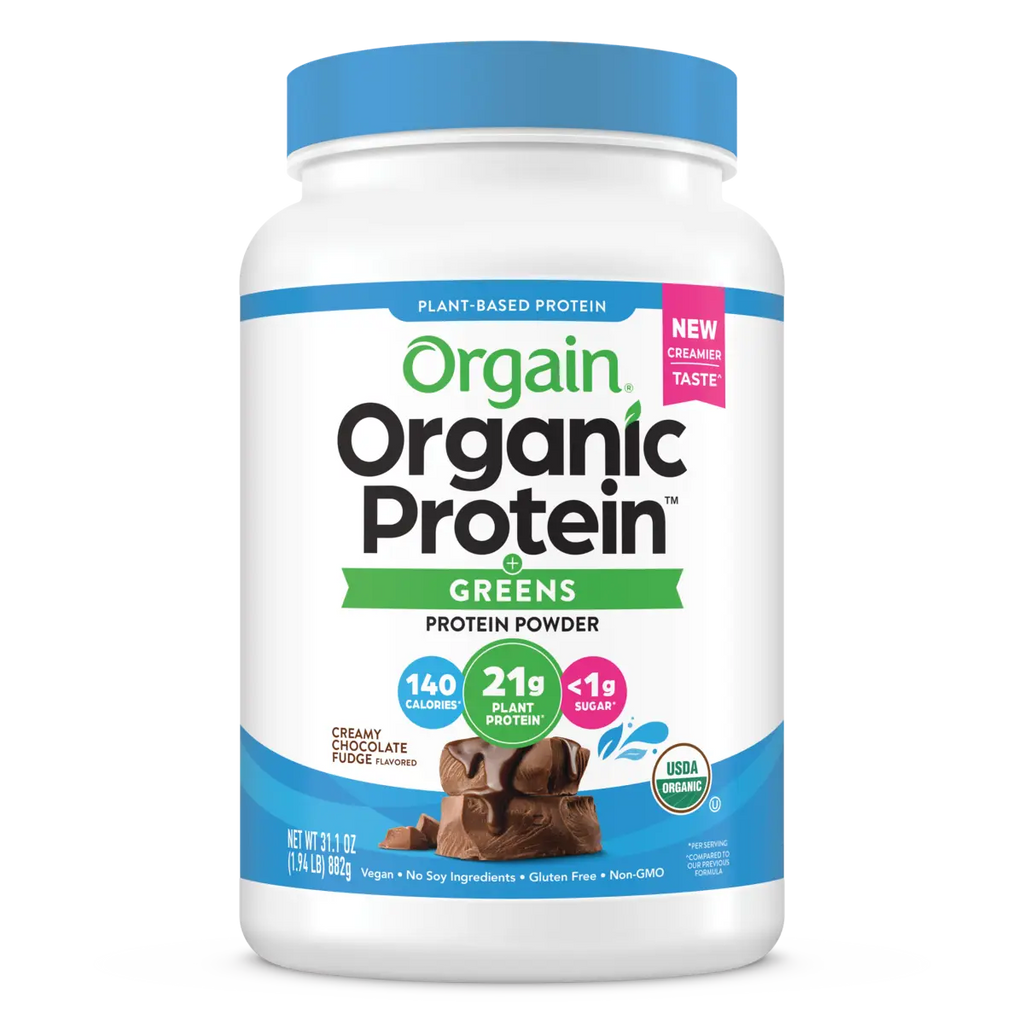 Organic Protein™ & Greens Plant Based Protein Powder - Creamy Chocolate Fudge