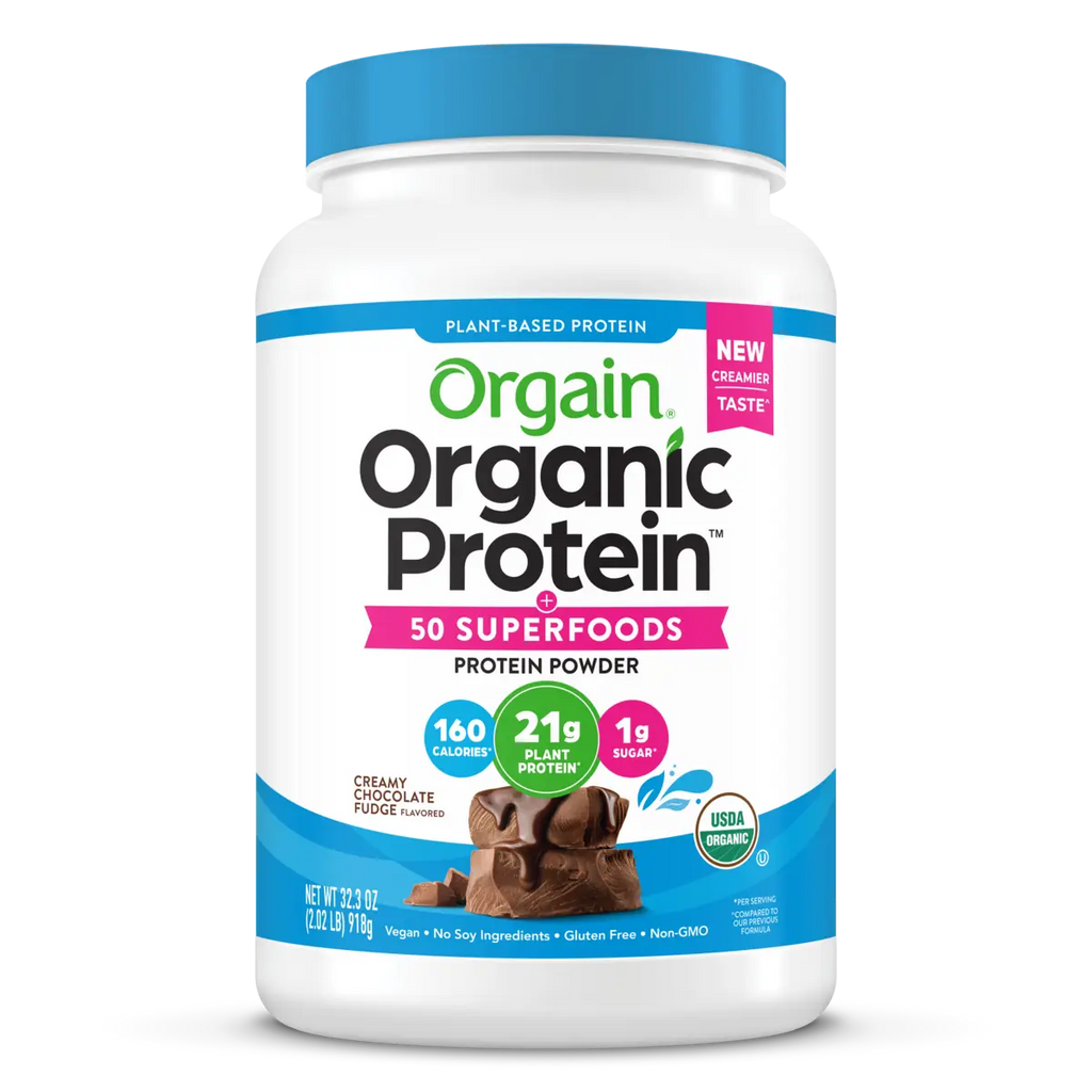 Organic Protein™ & Superfoods Plant Based Protein Powder - Creamy Chocolate Fudge