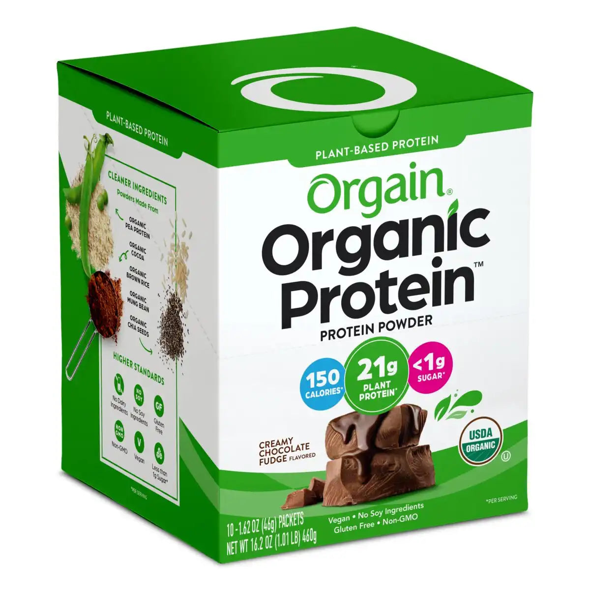 Single Serve Organic Protein™ Plant Based Protein Powder - Chocolate