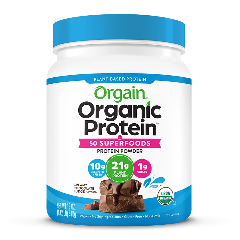 Organic Protein™ & Superfoods Plant Based Protein Powder - Creamy Chocolate Fudge