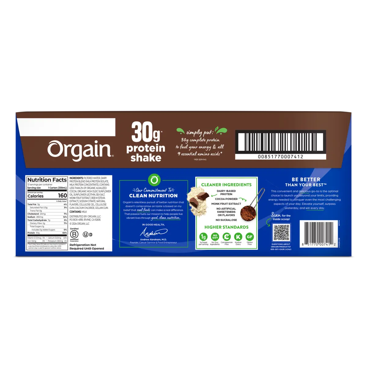 30g Protein Shake - Chocolate Fudge