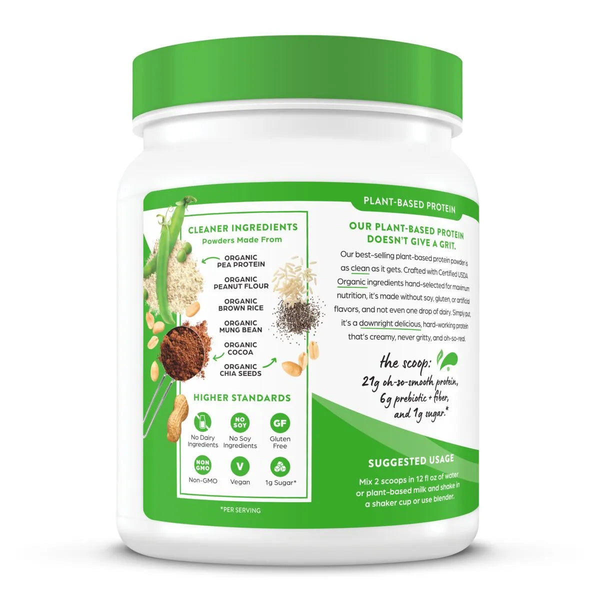 Organic Protein™ Plant Based Protein Powder - Chocolate Peanut Butter