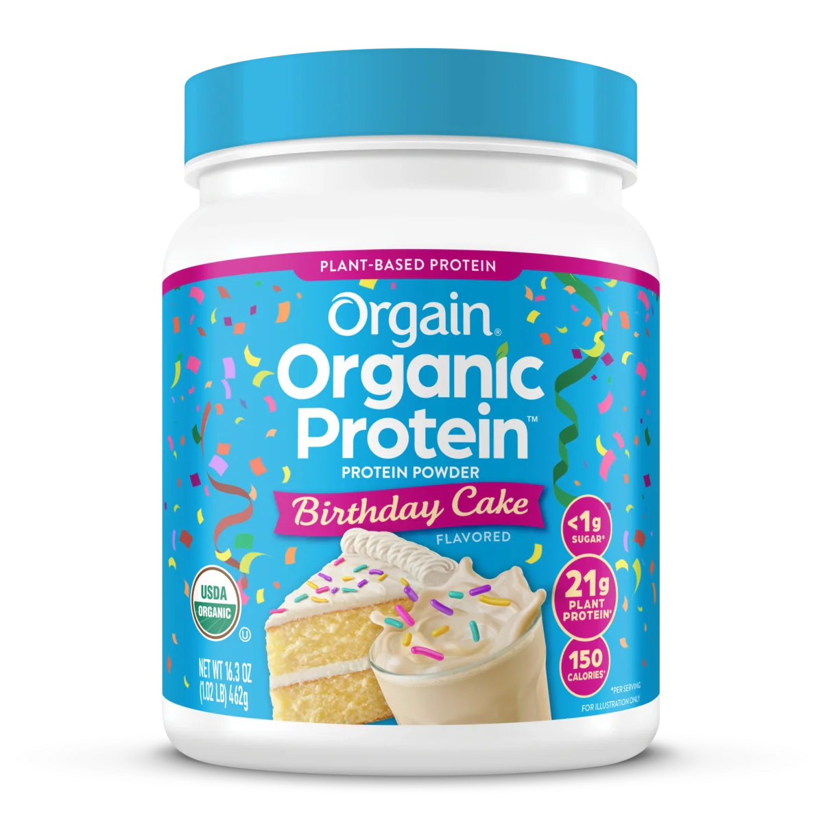 Organic Protein™ Plant Based Protein Powder - Birthday Cake