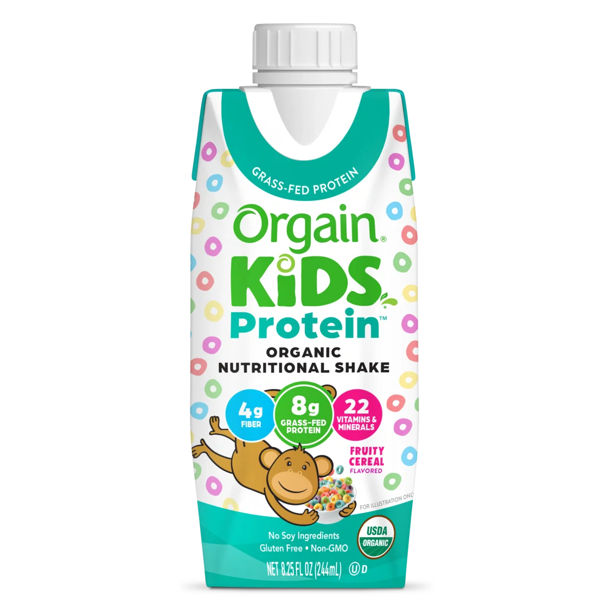 Kids Protein Organic Nutrition Shake - Fruity Cereal
